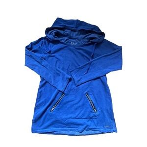 MARC NY cobalt blue hooded sweatshirt